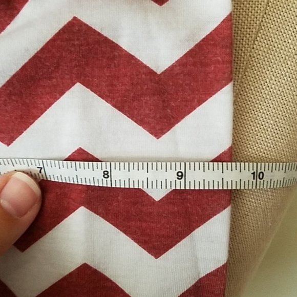Maroon & White Chevron Infinity Scarf - Picture 4 of 4